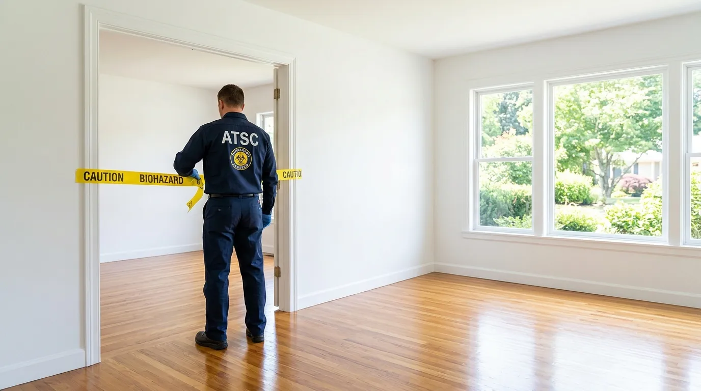 Certified biohazard cleanup crew performing Decomposition Cleanup in Avenal